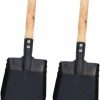 Snow Removal Tools COOLHIYA | Coolhiya 2Pcs Small Shovel Gardening Tool Gutter Cleaning Shovel Snow Removing Tool Flat Trowel Scoop Shovel For Snow Cleaning Tools Convenient Ice Shovel Metal Wooden Handle Shovel Iron