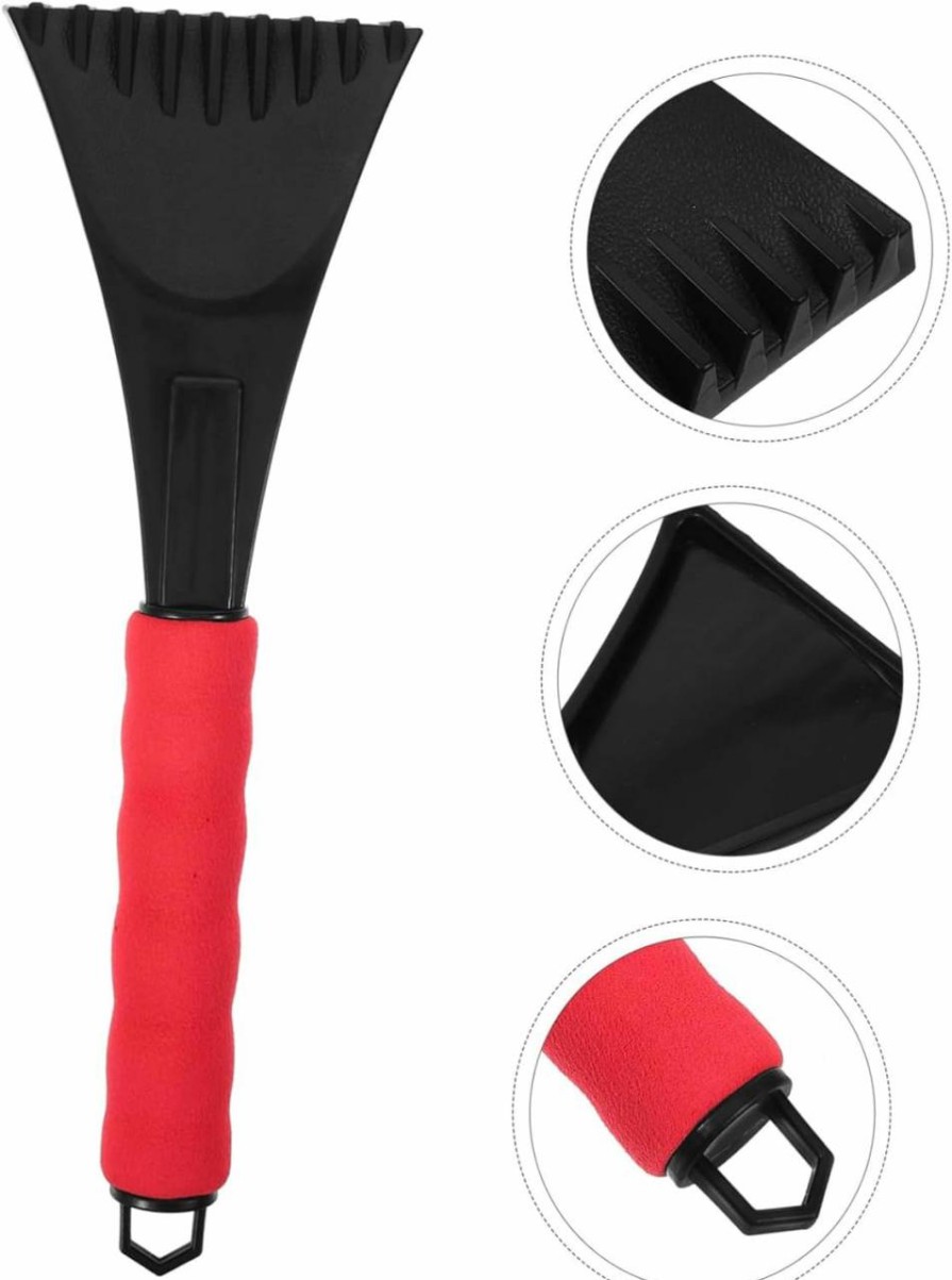 Snow Removal Tools Happyyami | Happyyami Car Snow Shovel Windshield Scraper Hand Ice Scraper Frost Removal Tool Window Scraper Snow Cleaner Car Snow Removal Equipment Snow Brush Durable Ice Scraper Abs Outdoor Ice Skates