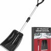 Snow Removal Tools AIOYEAN | Folding Snow Shovel For Driveway, Ergonomic Snow Shovel With D-Grip Handle And Durable Aluminum Edge Blade, Portable Emergency Snow Shovel For Car Truck Camping