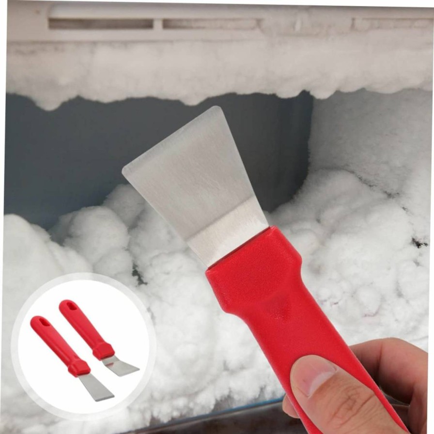 Snow Removal Tools BESPORTBLE | Besportble 18 Pcs Refrigerator Deicing Shovel Fridge Ice Scraper Refrigerator Defrosting Spatula Freezer Frost Mini Fridhe Refrigerator Ice Shovel Kitchen Gadget Stainless Steel Volute Metal