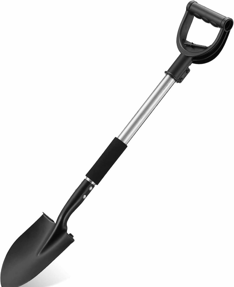 Snow Removal Tools DIIG | Shovels For Digging ,31 Inch Long & 1-1/4Inch Diameter With Curved D -Shaped Handle Heavy Duty Car Shovel, Suitable For Excavation Camping Car Gardening.