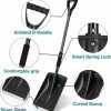 Snow Removal Tools PLACHIDAY | Snow Shovel For Car Driveway - 4 In 1 Survival Shovel With Aluminum Handle And Wide Ice Scrape, Lightweight Sport Utility Detachable Shovel For Snow Removal, Travel