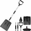 Snow Removal Tools HLMOptimo | Snow Shovel For Car Driveway, 2024 New Upgrade Snow Shovels For Snow Removal, Lightweight Portable Adjustable Large Capacity Shovel Perfect For Garden, Camping, Snowman Playing And Emergency