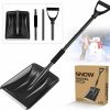 Snow Removal Tools Showvigor | Snow Shovel For Car Driveway, New Upgrade Snow Shovels For Snow Removal, Lightweight Portable Adjustable Large Capacity Snow Shovel Perfect For Car, Truck, Suv, Garden, And Outdoor Activities