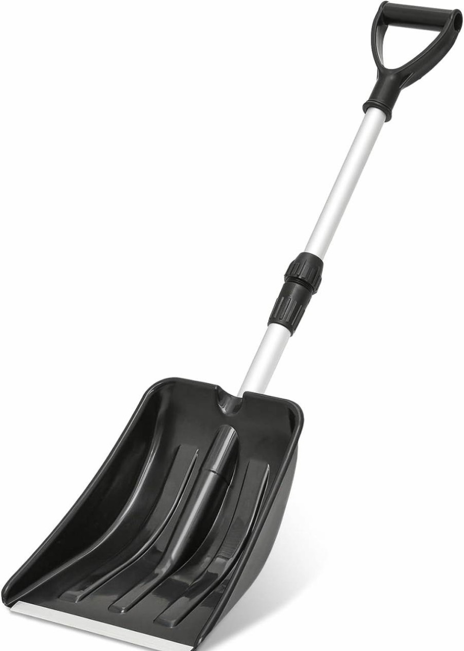 Snow Removal Tools MoNiBloom | Monibloom Collapsible Snow Shovel, Light Weight Aluminum & Polypropylene Snow Shovel For Car, Small & Compact Emergency Shovel For Snow Camping, Skiing