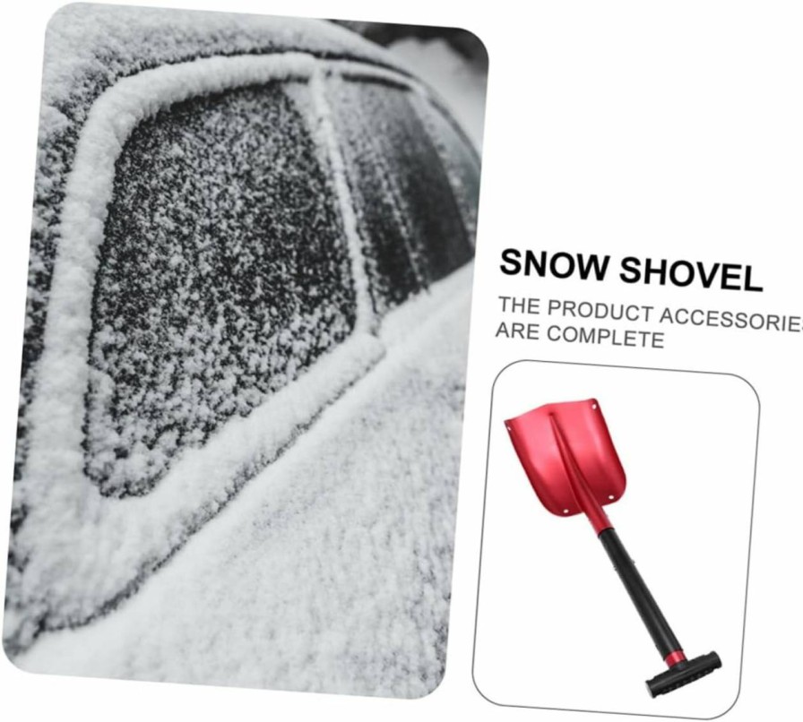 Snow Removal Tools Happyyami | Happyyami Snow Shovel Auto Accessories Aluminum Alloy Travel Outdoor