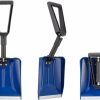 Snow Removal Tools ELIVERN | Foldable Snow Shovel, Compact Snow Shovel With Comfortable D-Grip Handle And Durable Aluminum Edge Blade, 13\"-26\" Portable Snow Shovel For Car, Truck, Suv (9\" Blade)