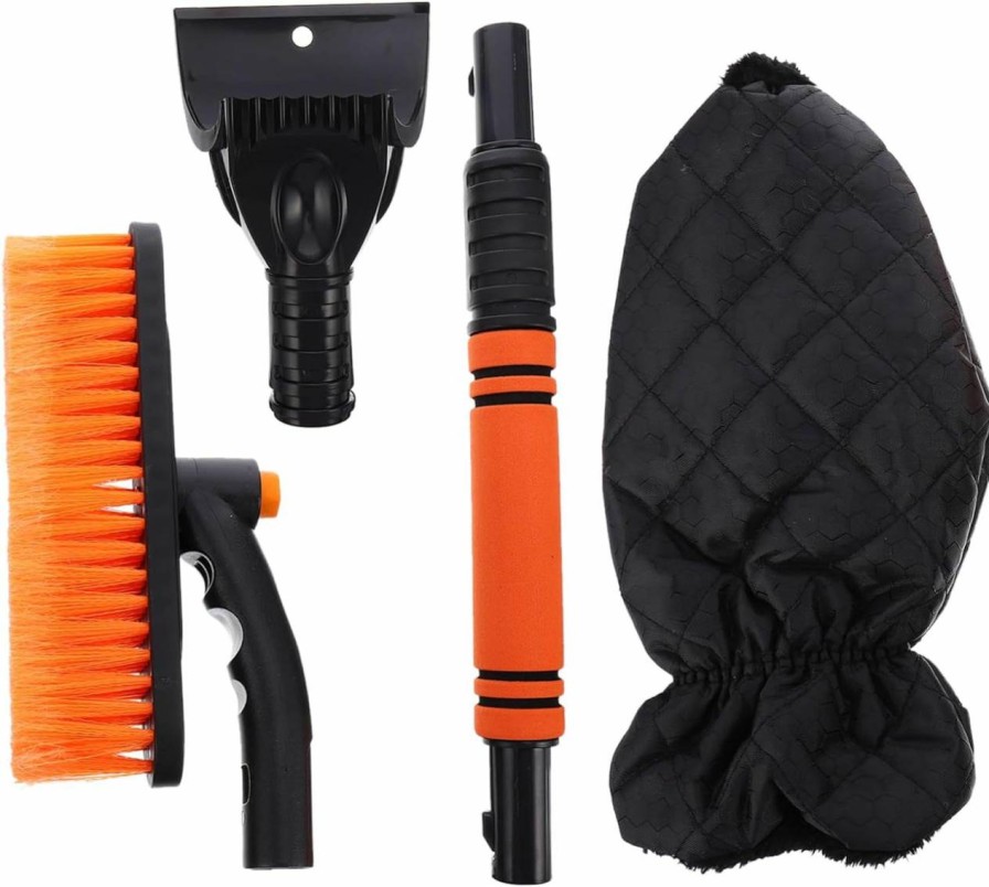 Snow Removal Tools BESPORTBLE | Besportble 2Pcs Snow Shovel Car Snow Remover Winter Glove Snow Ice Shovel Vehicle Ice Scraper Windshield Ice