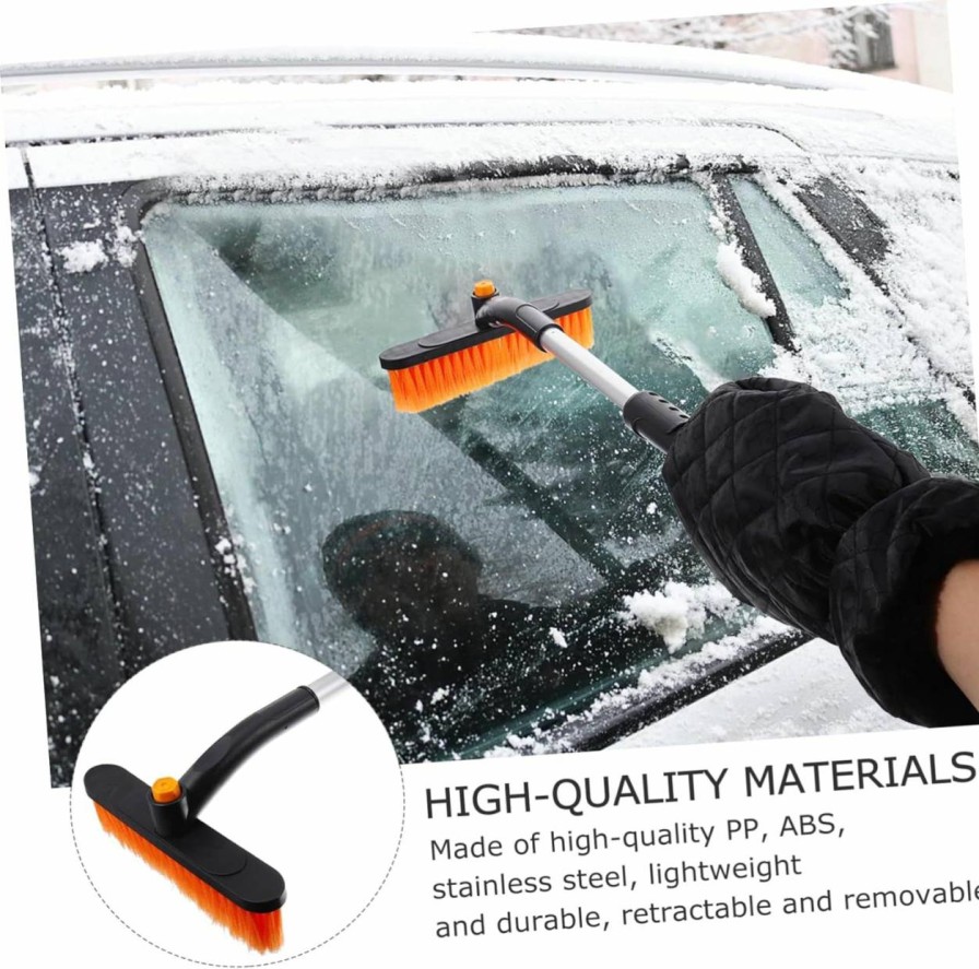 Snow Removal Tools BESPORTBLE | Besportble 2Pcs Snow Shovel Car Snow Remover Winter Glove Snow Ice Shovel Vehicle Ice Scraper Windshield Ice