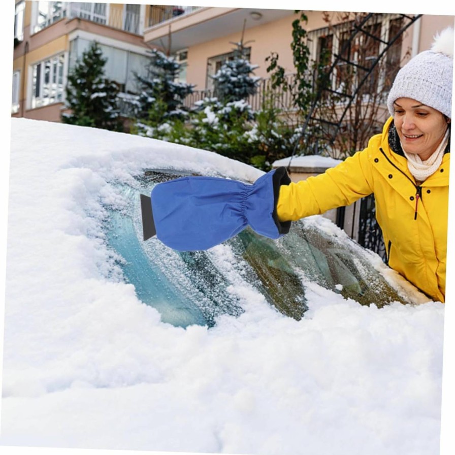 Snow Removal Tools HAKIDZEL | Hakidzel Handheld Ice Scraper Deicing Cloth Snow Shovel