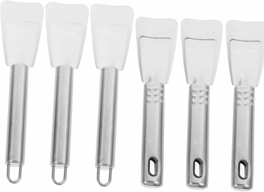 Snow Removal Tools Kisangel | Kisangel 6Pcs Stainless Steel Ice Scoop Ice Scraper Snow Removal Frost Shovel Stainless Steel Ice Shovel Set Ice Spoon Defroster Deicing Shovel Refrigerator Handheld Tool Freezer Shovel