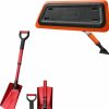 Snow Removal Tools AstroAI | Astroai 39" Folding Snow Shovel For Car Red+Astroai 47.2 Inch 2-In-1 Snow Broom And Detachable Ice Scraper