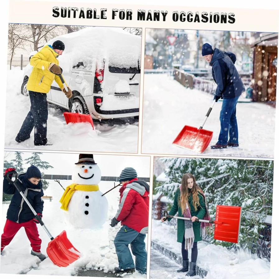 Snow Removal Tools BESPORTBLE | Snow Remover Tool Lawn Care Tools Snow Scoop Shovel Automotive Tools Collapsible Snow Shovel Lawn Tools Ice Scraper Hand Tools Road Scraper Car Tools Aluminum Shovel Truck Cordless