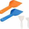 Snow Removal Tools BESPORTBLE | Besportble 4Pcs Deicing Shovel Snow Ice Scraper Scoop Scraper Tool Kitchen Fridge Ice Shovel Fridge Defrost Cleaning Tools Plastic Snow Shovel White Refrigerator Freezer Large Premium Abs