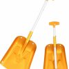 Snow Removal Tools AceCamp | Acecamp Lightweight Collapsible Snow Shovel, Portable Adjustable Aluminum Emergency Shovel, Foldable Telescopic Winter Shovel For Car, Camping, Home