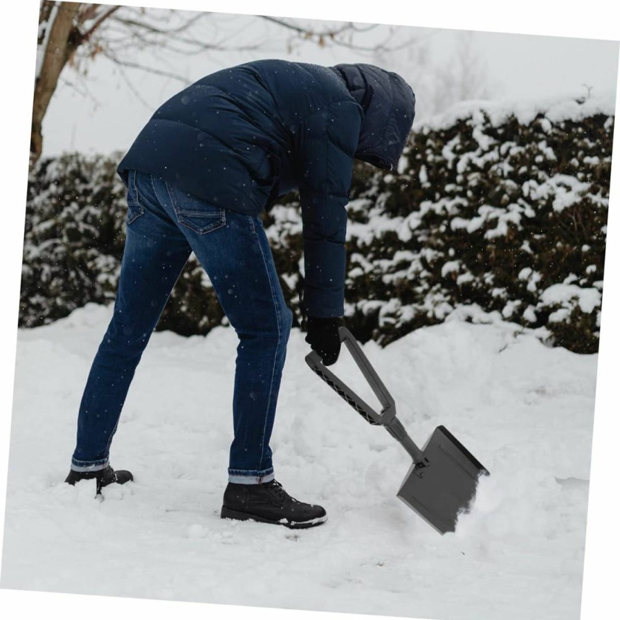 Snow Removal Tools BESPORTBLE | Besportble 1 Set Foldable Snow Shovel Tools Car Snow Shovel Icing Clean Shovel Ice Cleaning Tool Car Emergency Shovel Winter Use Shovel Sand Shovel Snow Trowel Multifunction Iron Ice Shovel