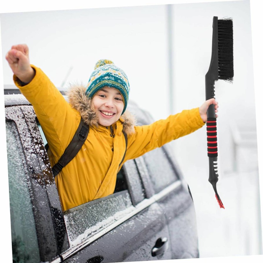 Snow Removal Tools INOOMP | Inoomp Snow Shovel Extendable Car Snow Brush Car Windshield Ice Scraper Car Scraper Windshield Snow Scraper Car Snow Scraper And Brush Snowbrush With Ice Scraper 2 In 1 Abs