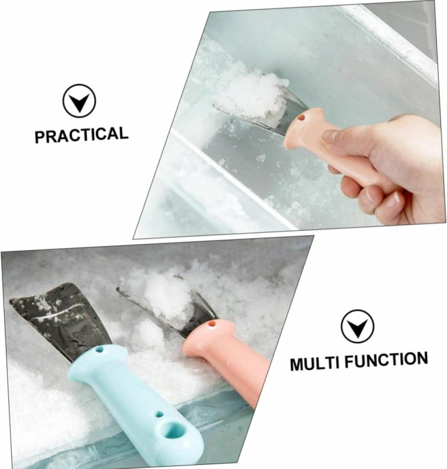 Snow Removal Tools Unomor | Unomor 6 Pcs Refrigerator Deicing Shovel Stainless Steel Cleaning Utensils Mini S201