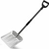 Snow Removal Tools Lcokeiy | Snow Shovel Pusher With D Shape Handle,13.3" Wide Metal Collapsible Snow Shovel For Ice And Snow Cleanning,Ergonomic Aluminum Snow Shovel For Driveway Car Camping