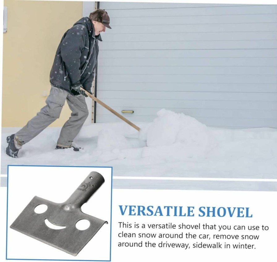 Snow Removal Tools BESPORTBLE | Besportble 2Pcs Lengthen Manganese Steel Snow Shovel