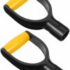 Snow Removal Tools GANAZONO | Ganazono 2Pcs Handle Rake Handle Shovel Grip Handle Replacement Shovel D Handle Link Handle Snow Shovel Handle D Grip Spades Forks Handles Plastic Mini Handle Shovel