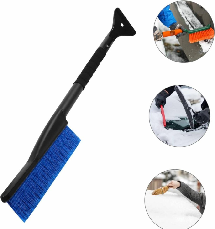 Snow Removal Tools BESPORTBLE | Besportble Shovel Snow Brush Winter Snow Removal Tools Windshield Ice Scraper Snow Sweeping Brush Snow Brush Removal Shovel Snow Brush For Car Ice Removal Tool Truck Automatic Abs