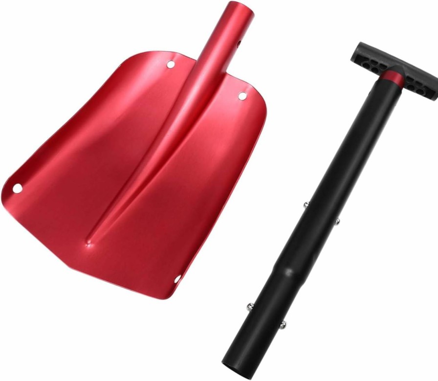 Snow Removal Tools BESPORTBLE | Besportble 1 Set Folding Winter Snow Shovel Snow Shovels For Snow Removal Survival Shovel Tool Auto Camping Gear For Kids Foldable Snow Shovel Small Shovel Child Retractable Aluminum Alloy