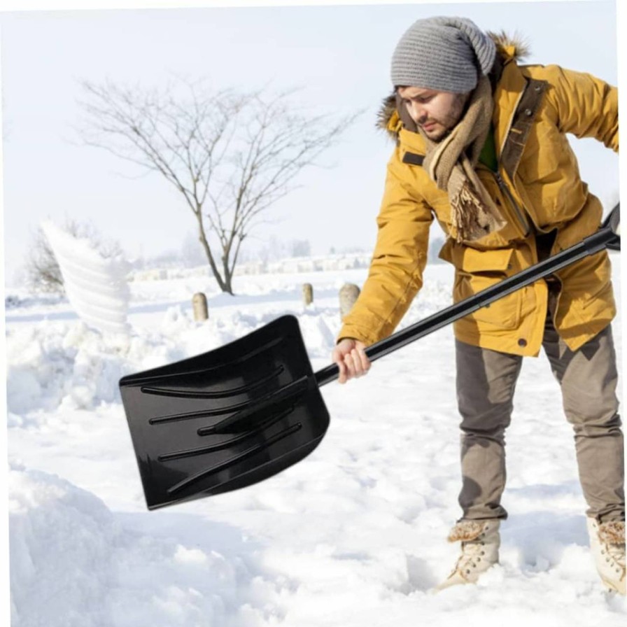 Snow Removal Tools BUJIATANG | Snow Shovel Large Garden Snow Spade With Telescopic Handle For Car Camping Outdoor Ski Supplies