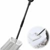 Snow Removal Tools DEROFIT | Snow Shovel For Driveway, Aluminum Snow Shovel For Driveway Car Snow Removal, Heavy Duty Back Saving Metal Snow Shovel Ergonomic Snow Scoop For Decking Car Trunk Outdoor,13.3" Wide, 50" Long Handle