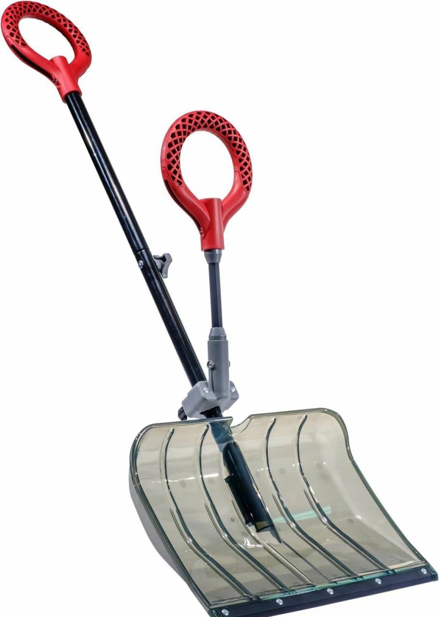 Snow Removal Tools Radius Garden | Radius Garden 90111 18\" Poly Lightweight Snow Shovel With Back-Saving Fore-Grip, Solid Grey