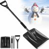 Snow Removal Tools UMUACCAN | Snow Shovel Kit For Car Emergency, 4 Sections Collapsible Sport Utility Shovel Portable Snow Scoop Sand Mud Snow Removal Tool For Driveway, Camping And Outdoor Activities