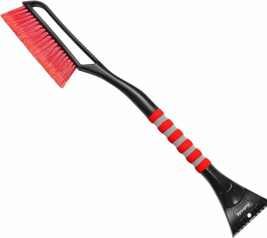 Snow Removal Tools AstroAI | Astroai 27" Snow Brush Red 39" Folding Snow Shovel For Car Grey