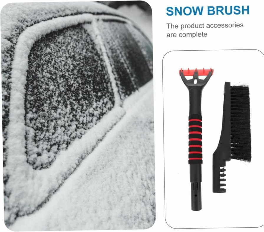 Snow Removal Tools Yardenfun | Yardenfun Snow Shovel Windshield Snow Scraper Extendable Car Snow Brush Car Scraper Car Snow Scraper And Brush Ice Scrapers Snow Brushes Car Scrapper Car Ice Scraper Broom Multifunction Abs