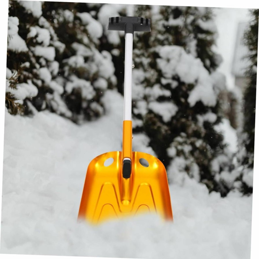 Snow Removal Tools Yardwe | Yardwe 2Pcs Anti-Rust Shovel Road Scraper Aluminum Snow Shovel Ice Scraper Explosion Proof Shovel Adjustable