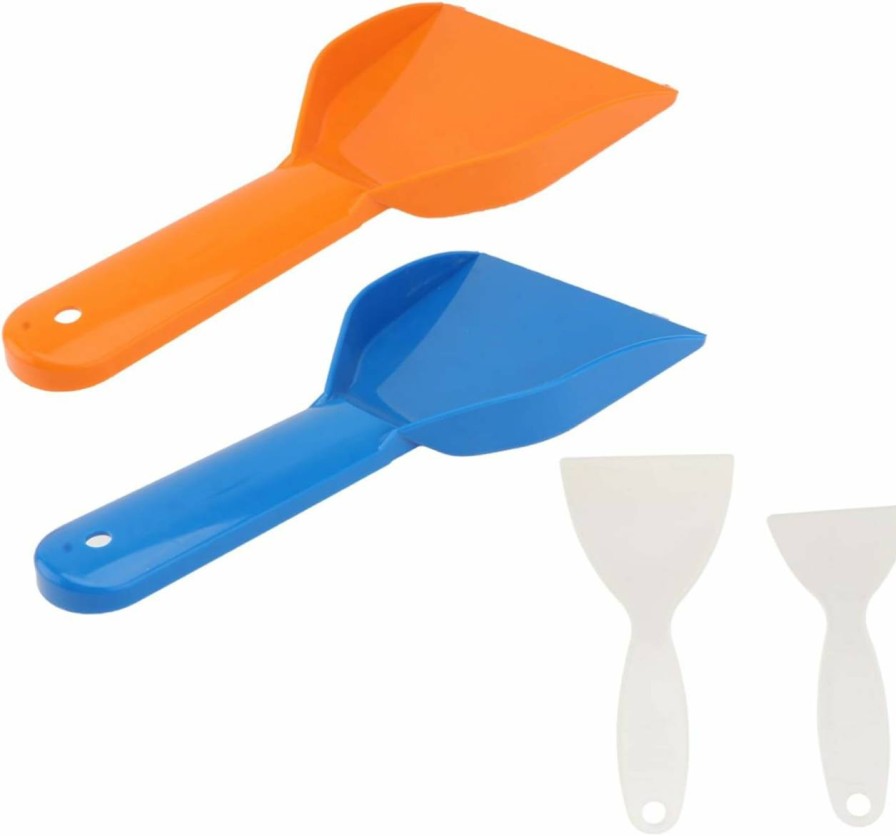 Snow Removal Tools BESPORTBLE | Besportble 4Pcs Deicing Shovel Freezer Frost Shovel Snow And Ice Shovel Scraper Tool Kitchen Fridge Ice Shovel Cleaning Tools Cleaning Scraper Cleaning Gadgets Defrosting Snow Ice Premium Abs