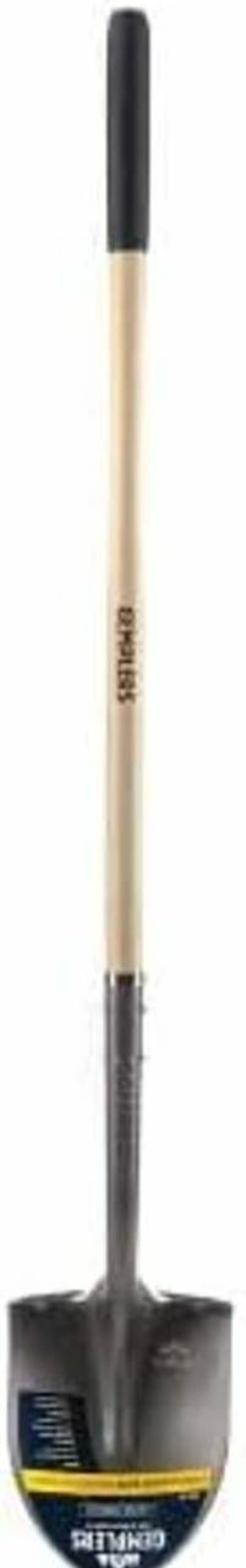 Snow Removal Tools Gempler's | Gemplers Commercial Grade Round Point Shovel With Extended Socket (Wood Handle, Measures 58" L Overall)