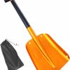 Snow Removal Tools BESPORTBLE | Besportble Snow Shovel Metal Pooper Scooper Collapsible Shovel For Car Emergency Vehicle Shovel Digging Tools Outdoor Camping Shovel Metal Wide Car Shovel Aluminum Alloy Snow Cart Fold Travel