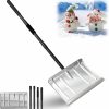 Snow Removal Tools BsBsBest | Bsbsbest Snow Shovels For Driveway 54/68 Inch For Snow Removal Aluminum Heavy Duty Portable Shovel Snow Detachable For Car Trunk Emergency Camping Home Garage Garden