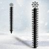 Snow Removal Tools JMBay | 36 Inch Snow Gauge Outdoor,Snowflake Iron Art Snow Gauge,Metal Snow Measuring Stick,Snowfall Measuring Gauge Snow Ruler,Snow Depth Measure Rod For Yard, Lawn, Garden And Christmas Decoration Gift