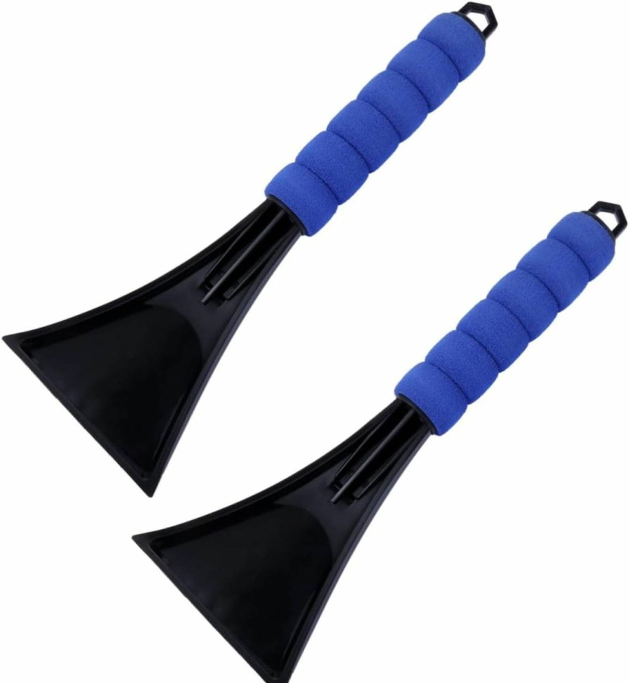 Snow Removal Tools Kisangel | Kisangel 2Pcs Car Deicing Snow Shovel Snow Car Brush Cars Cars Snow Ice Scraper Car Snow Brush Truck Window Scraper Winter Snow Remove Products Scraping Snow Eva Handle Winter Items