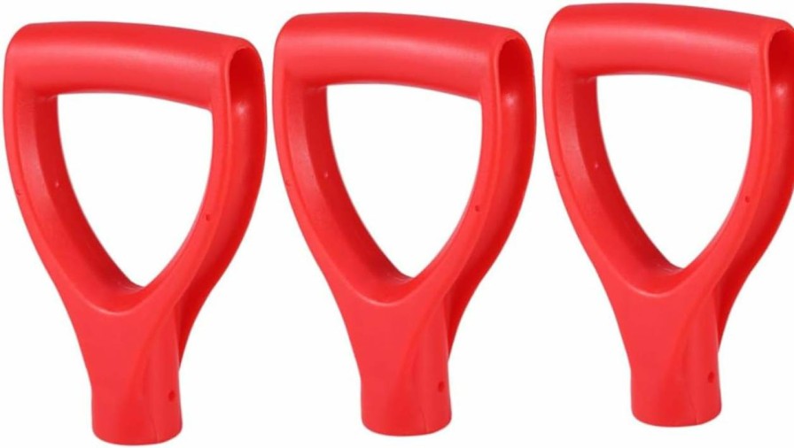 Snow Removal Tools MERRYHAPY | Merryhapy 3Pcs Snow Shovel Handle D Handle For Shovel Replacement Shovel Handle Replacement Red Accessories Spade Bits Replacement Shovel Handle Tools Scoop Shovel Spade Handle Wagon Various