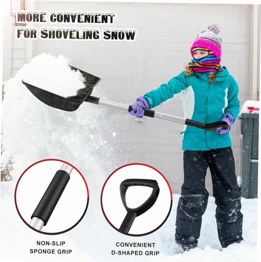 Snow Removal Tools BESPORTBLE | Beach Trowel Shovel Wide Snow Shovel T Tool Lightweight Bonsai Shovel Snow Removal Tool Auto Tools Fireplace Tool Sand Shovel Snow Remover Tool Emergency Snow Shovel Metal Plant