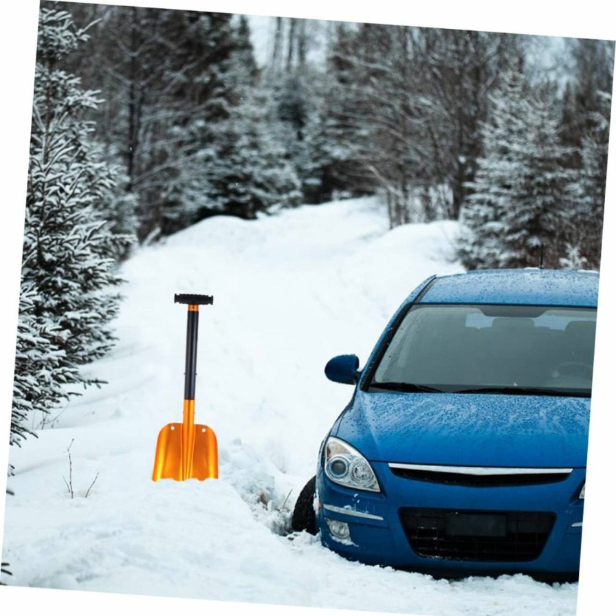 Snow Removal Tools BESPORTBLE | Besportble Auto Snow Removal Shovel Outdoor Camping Shovel Aluminum Ski Outdoor Shovel Aluminum Removal Shovel Shovel Snow Shovel Folding Shovel Snow Pusher Fold Snow Shovel Survive