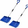 Snow Removal Tools Lanties | Lanties 2 Pcs Snow Shovel For Driveway 52 Inch Large Lightweight Collapsible Shovel Metal Portable Heavy Duty Shovel With Aluminum D Grip Handle For Home Garage Car Ice Snow Removal (Blue)