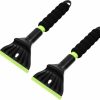 Snow Removal Tools BESPORTBLE | Besportble 2Pcs Snow Shovel Snow Pusher Shovel Snow Plow Shovel Car Window Scraper Ice Scraper With Brush Truck Ice Scraper Snow Rake Car Ice Scraper Auto Defrost Heating Sponge