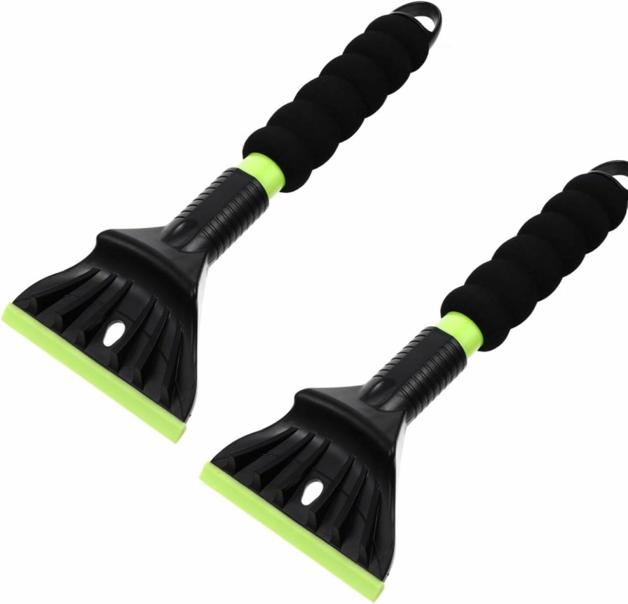 Snow Removal Tools BESPORTBLE | Besportble 2Pcs Snow Shovel Snow Pusher Shovel Snow Plow Shovel Car Window Scraper Ice Scraper With Brush Truck Ice Scraper Snow Rake Car Ice Scraper Auto Defrost Heating Sponge