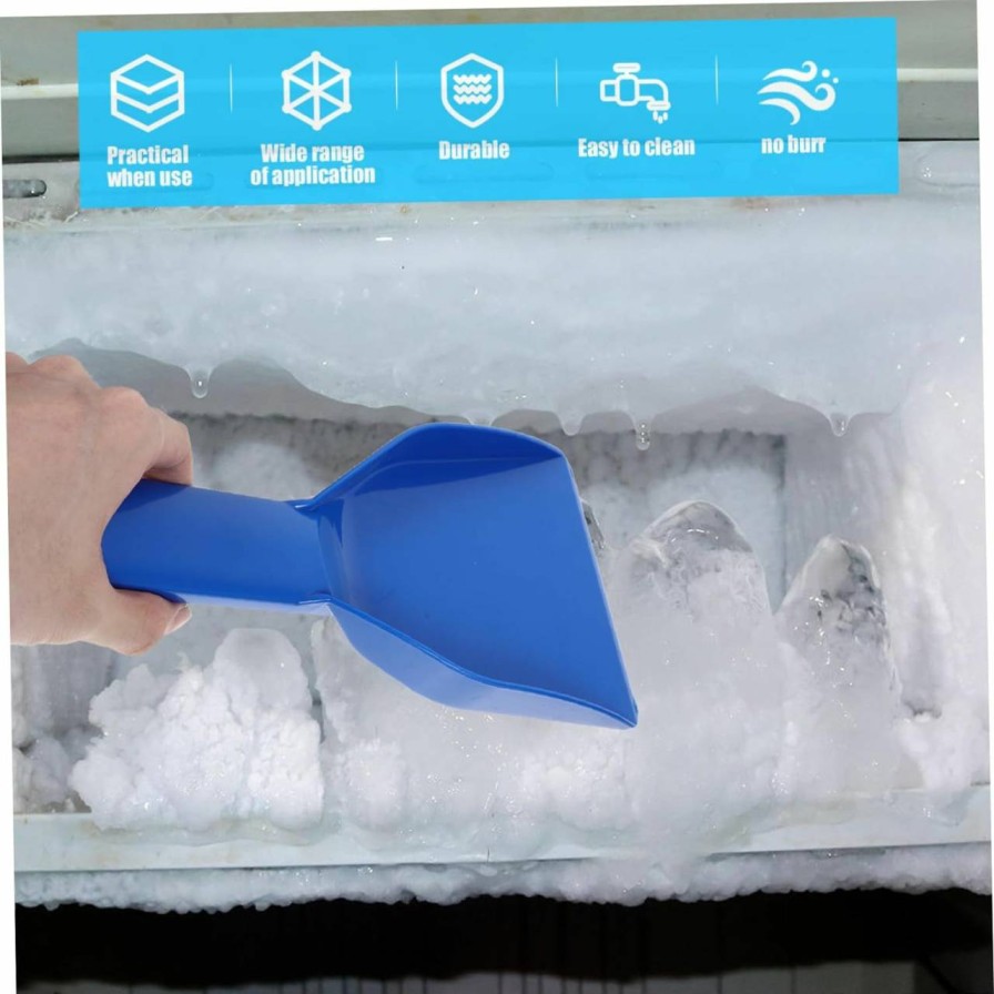 Snow Removal Tools Kisangel | Kisangel 3Pcs Scraper Freezer Shovel Defrosting Medium Ice Skates Defroster Fridge Refrigerator Snow Plow Flat Plastic Scraper Ice Remover Scoop Household Pp Cleaning Shovel Clean Freezer