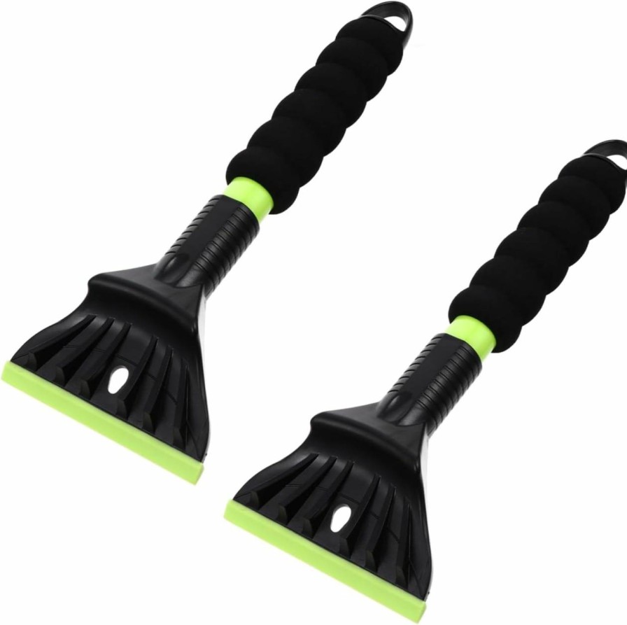 Snow Removal Tools BESPORTBLE | Besportble 2Pcs Snow Shovel Broomstick Plastic Scraper Tools Mini Car Squeegee For Car Windows Mini Broom Car Accessory Snow Cleaning Tool Car Cleaning Tool Spatula Sponge Scrape Snow