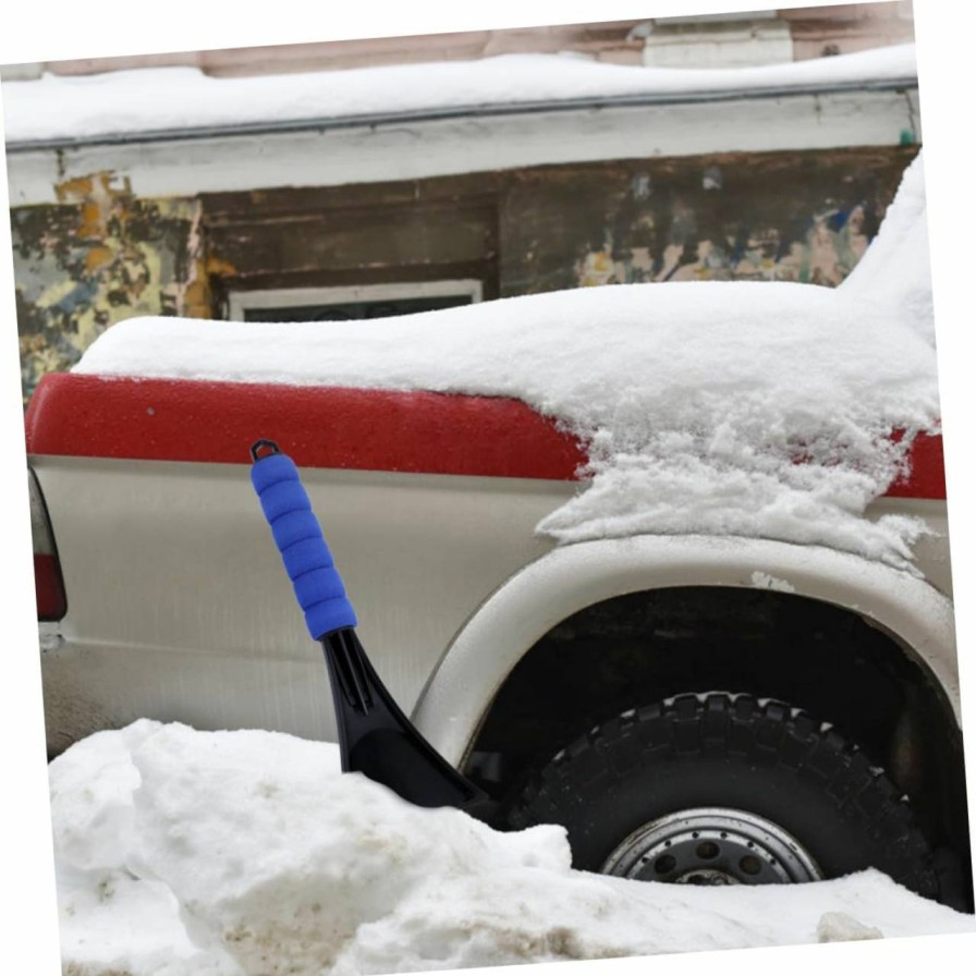 Snow Removal Tools INOOMP | Inoomp 2Pcs Car Deicing Snow Shovel Small Ice Scraper Car Ice Scraper Car Accessories For Women Winter Snow Remove Products Windshield Snow Scraper Car Snow Brush The Snow Abs Window