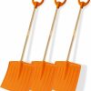 Snow Removal Tools CHEERBANK | Cheerbank Snow Shovels For Kids, 3Pcs 34\" Long Plastic Kids Snow Shovel, Gifts For Boys And Girls Age 5-12 Birthday Christmas(Orange)